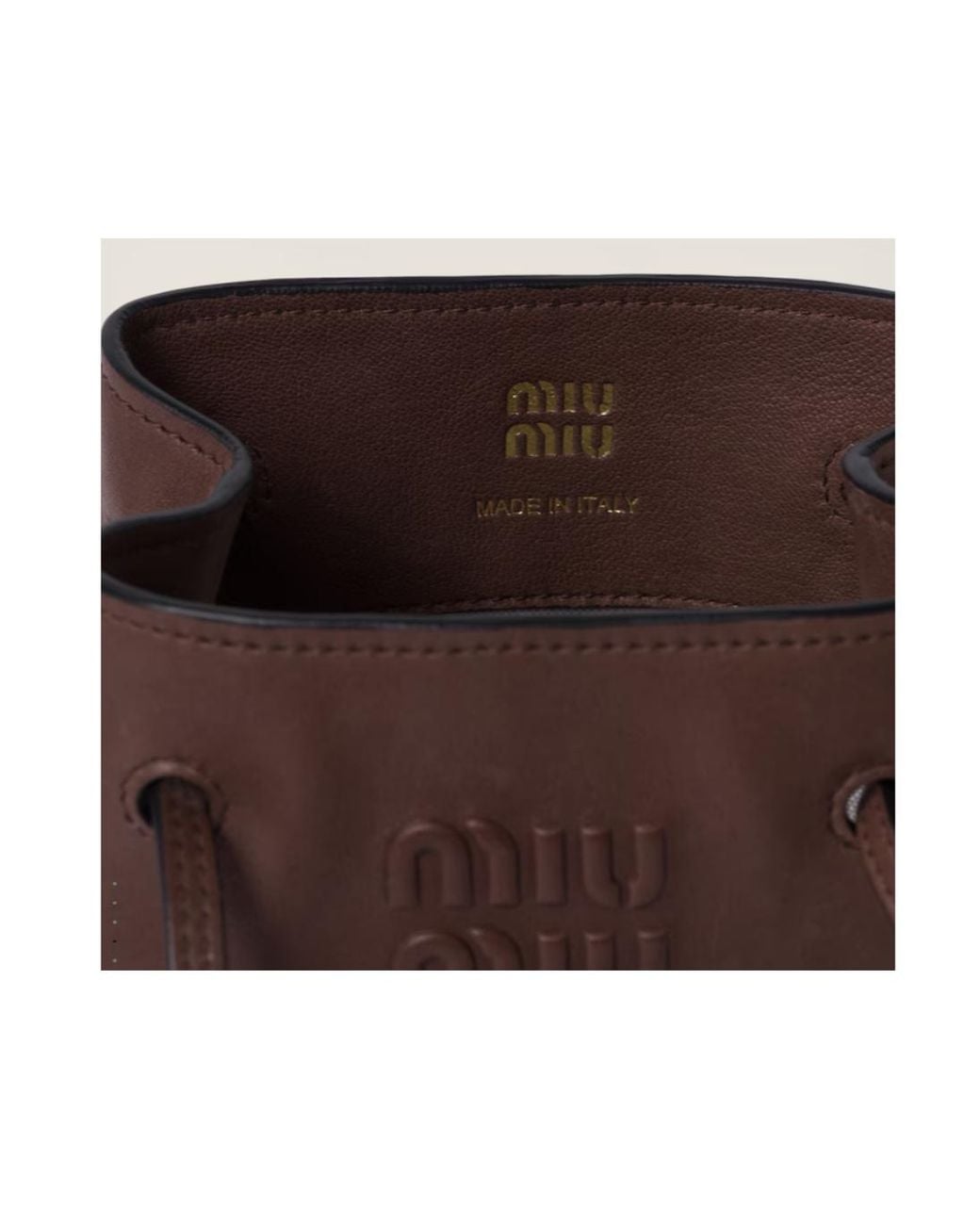 Miu Miu Brown Nappa Leather Mini-Bag