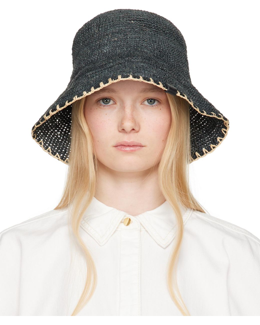 Rag & Bone Woven Bucket Hat in White | Lyst UK
