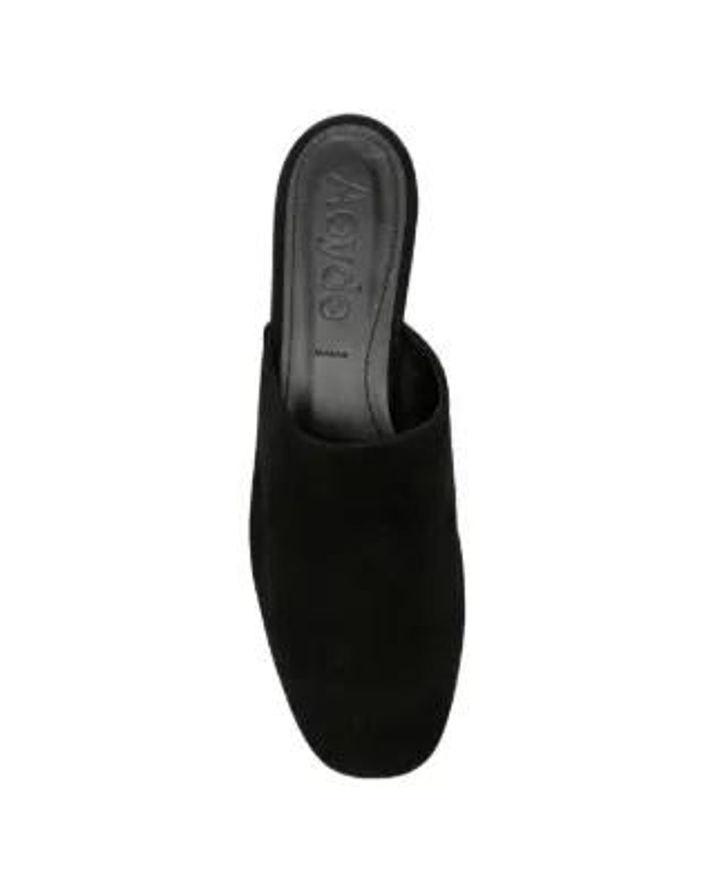 Aeyde Black Rega Suede Mules