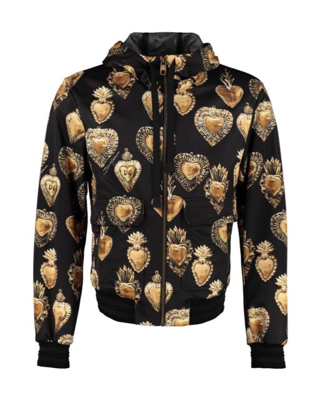 Dolce & Gabbana Black Full Zipper Hoodie for men