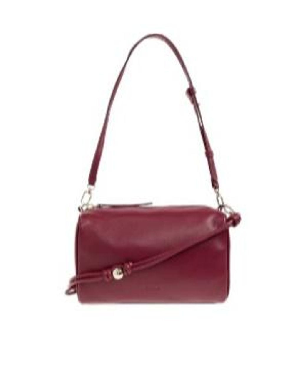 Furla Purple Large Logo-Debossed Leather Crossbody Bag