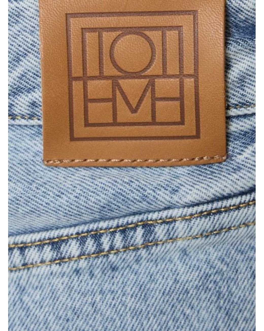 Totême  Blue High-Waist Wide-Leg Jeans