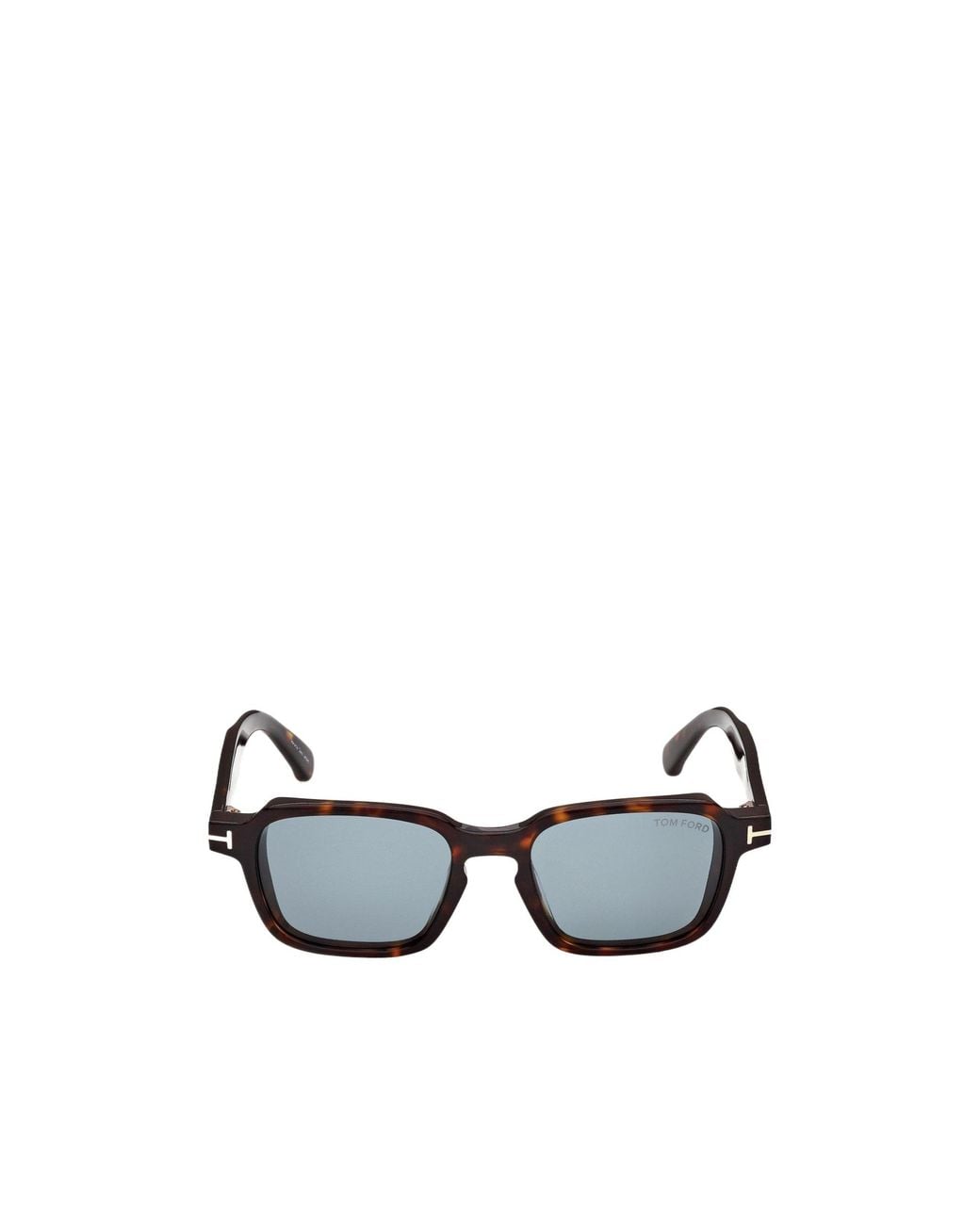 Tom Ford White Thick-Rimmed Square Sunglasses for men
