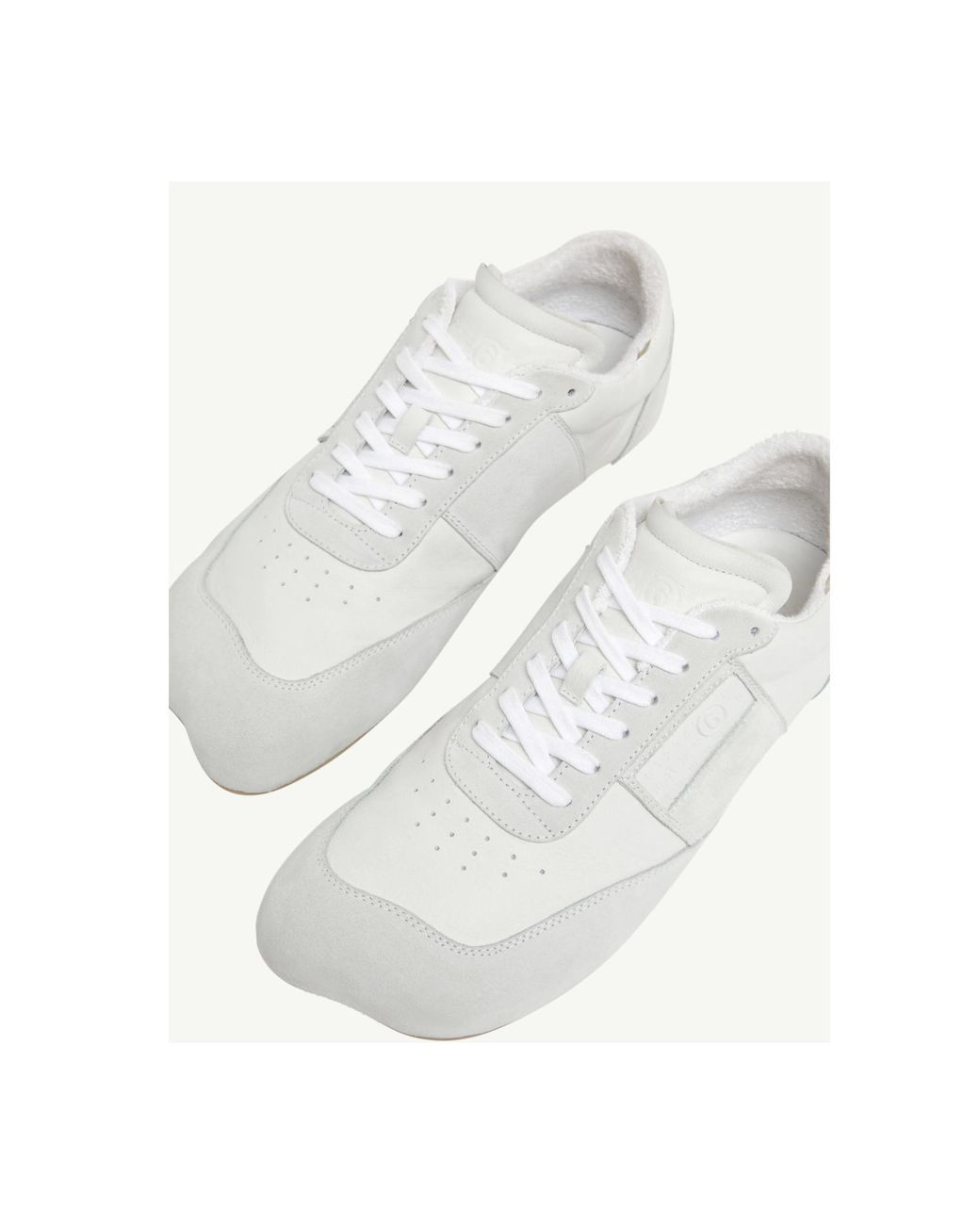 MM6 by Maison Margiela White Anatomic Sneakers