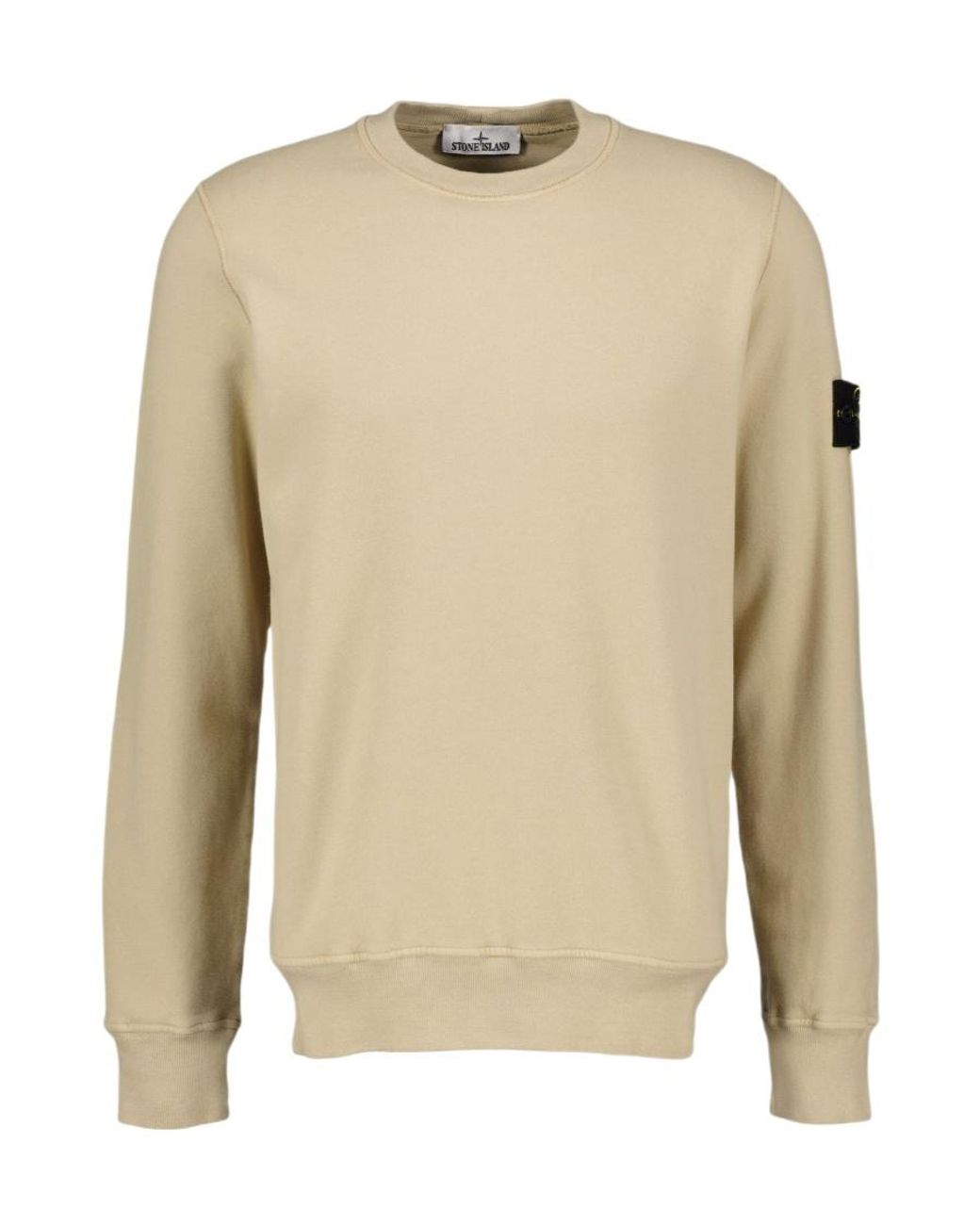 Stone Island Natural Compass-Patch Sweatshirt for men