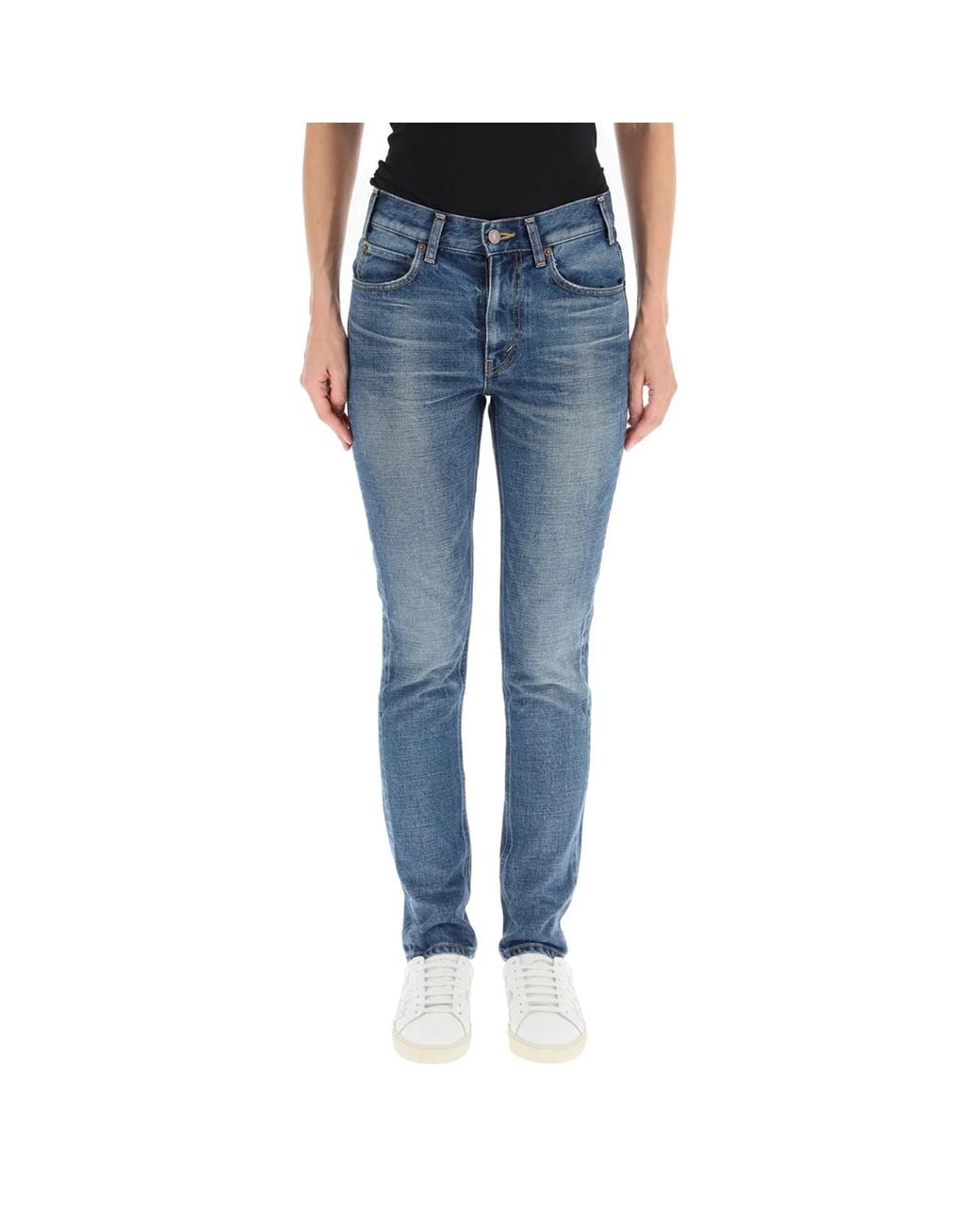 Céline Blue Union Wash Slim Denim Jeans