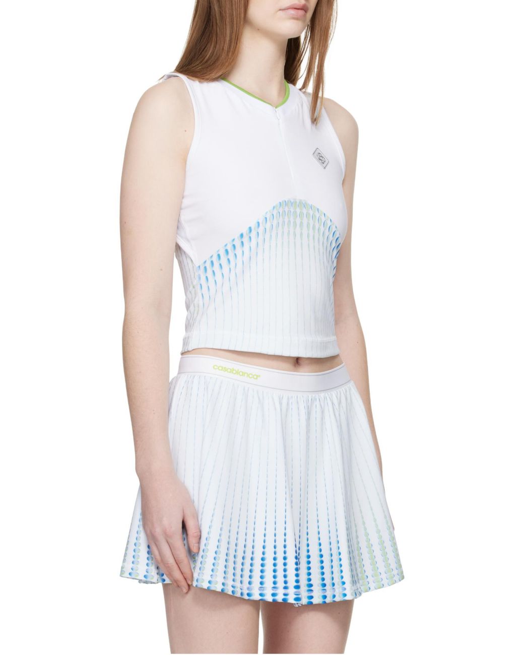 Casablanca Blue Sleeveless Tops