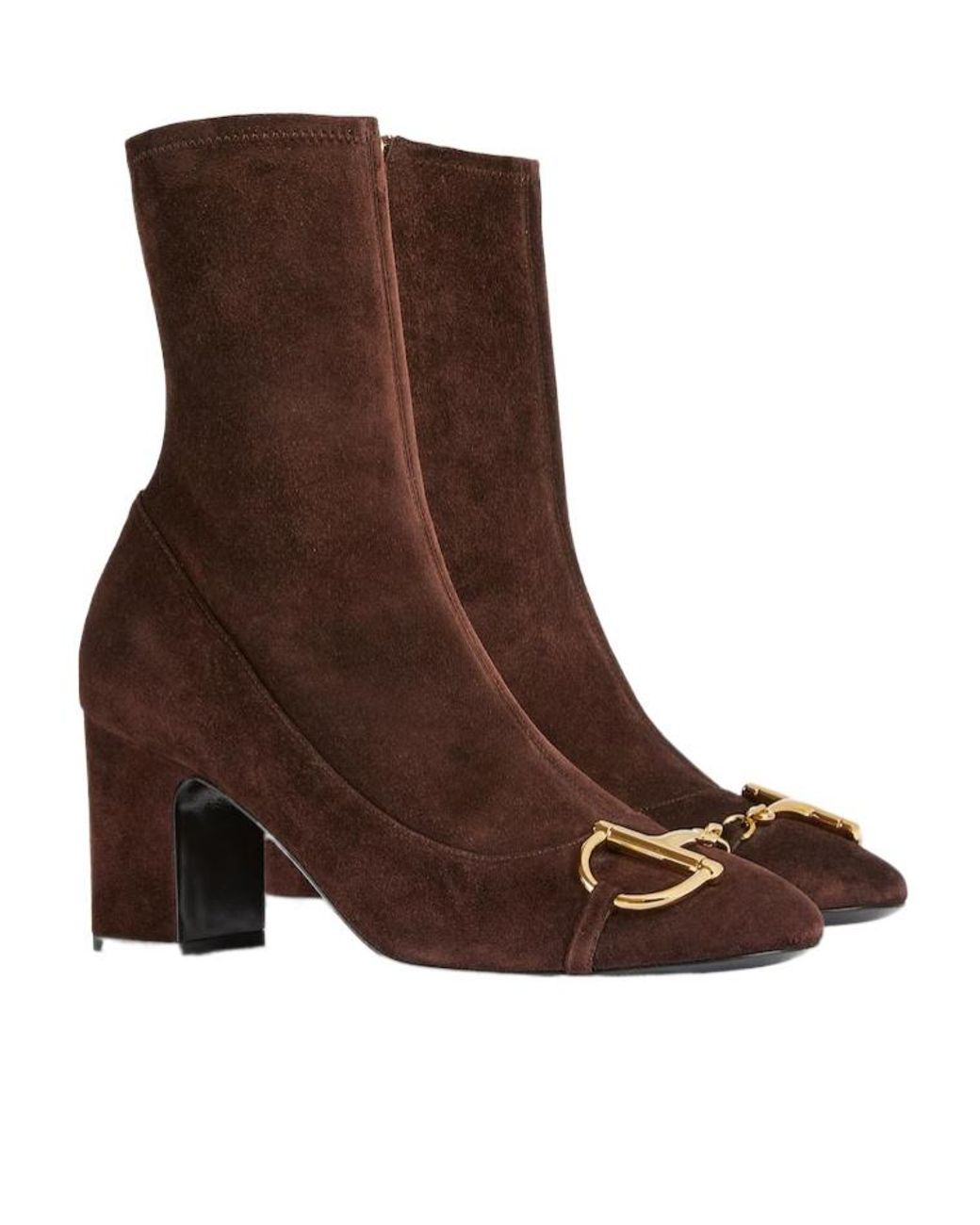 Gucci Brown Half Clamp Ankle Boots
