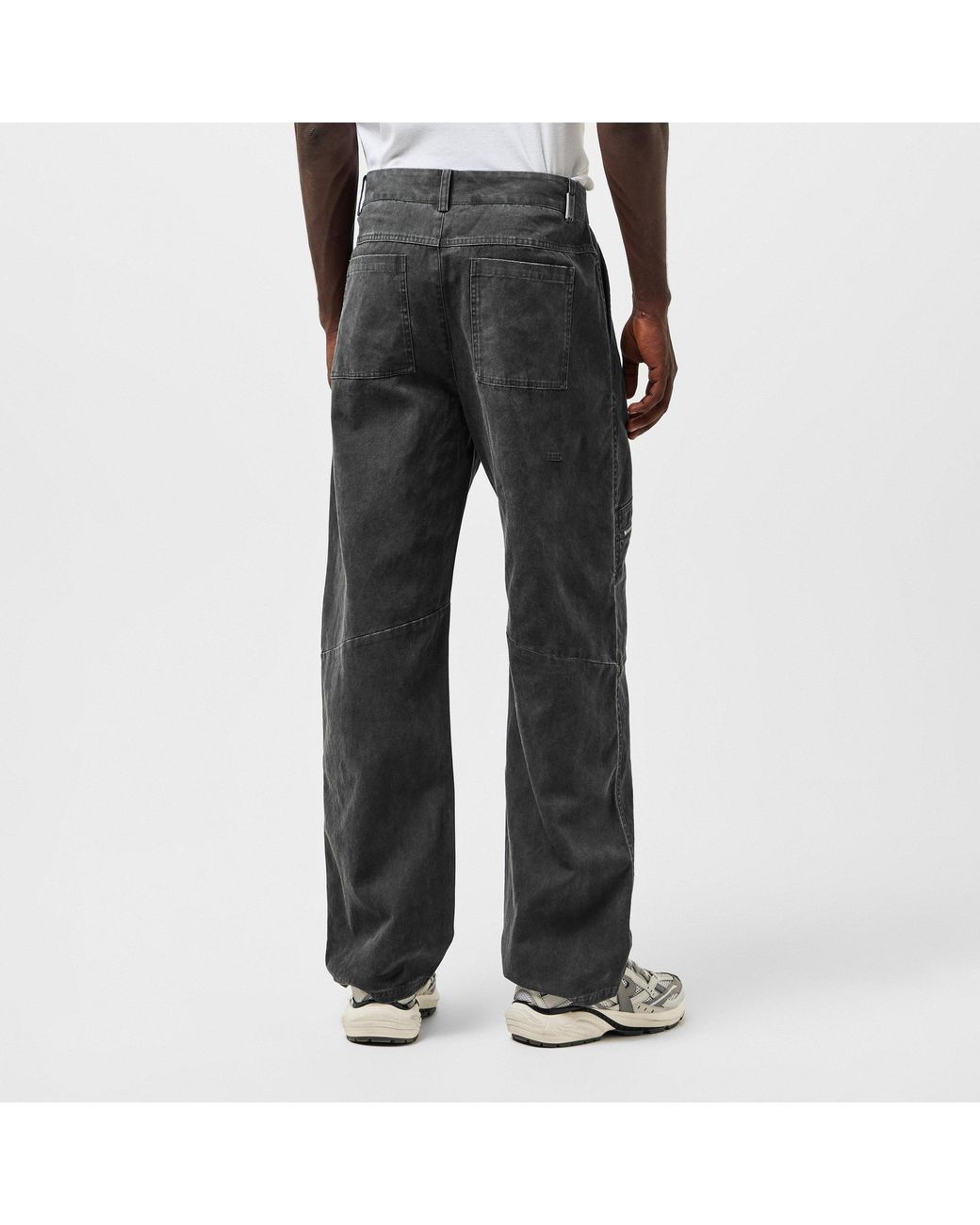Represent Gray Loose-Fitting Cargo Pants for men