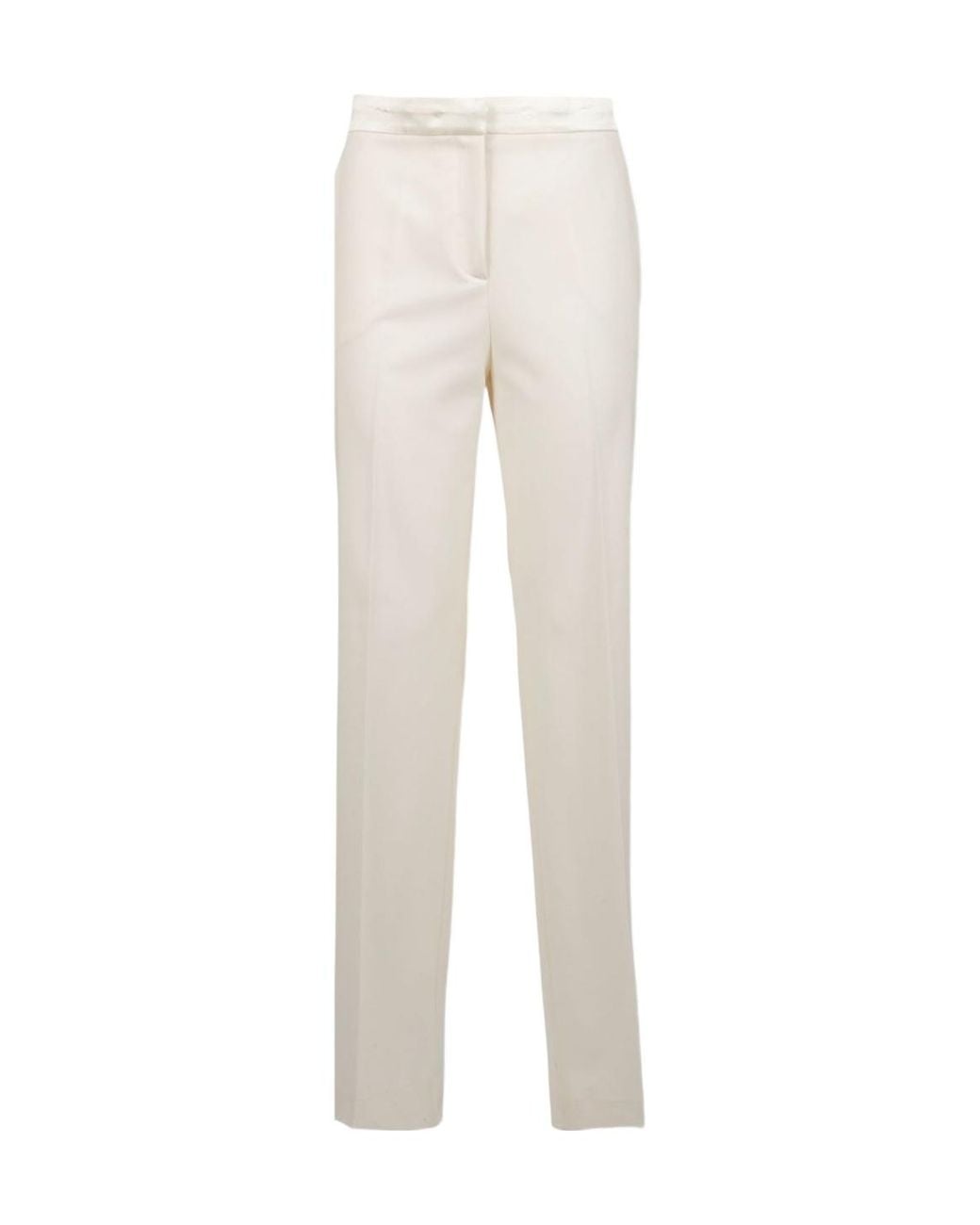 Antonelli White Embossed Casual Pants