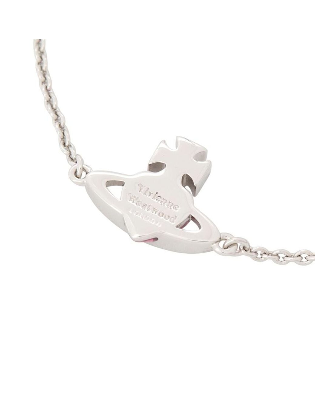 Vivienne Westwood White Fabianna Bas Relief Bracelet