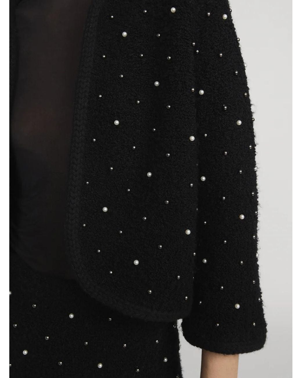 FRAME Black The Embellished Jacket