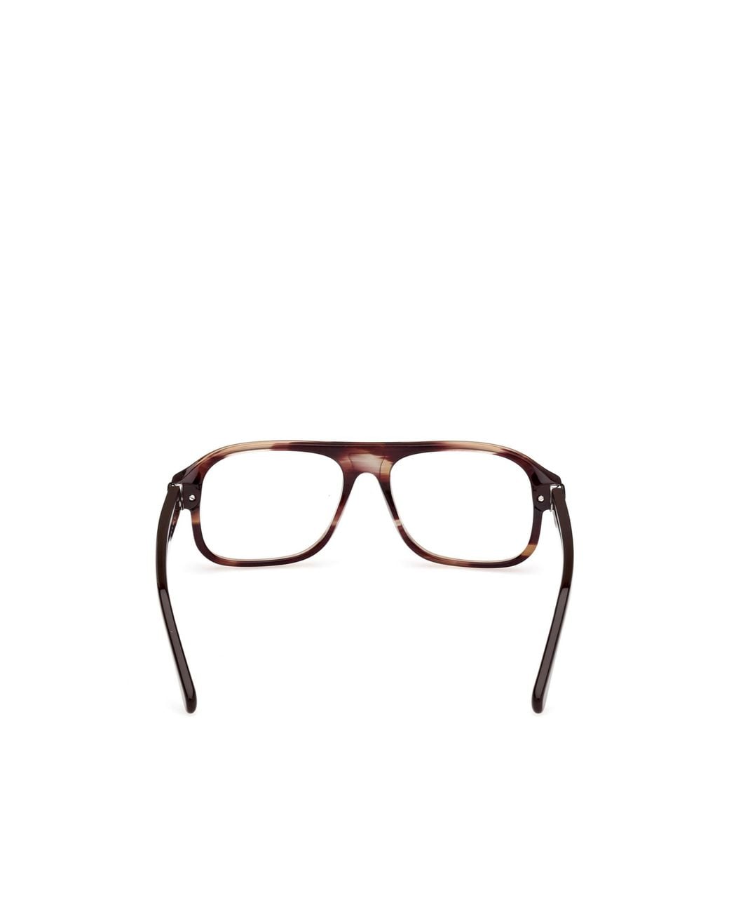 Moncler White Eyewear Square Frame Glasses for men