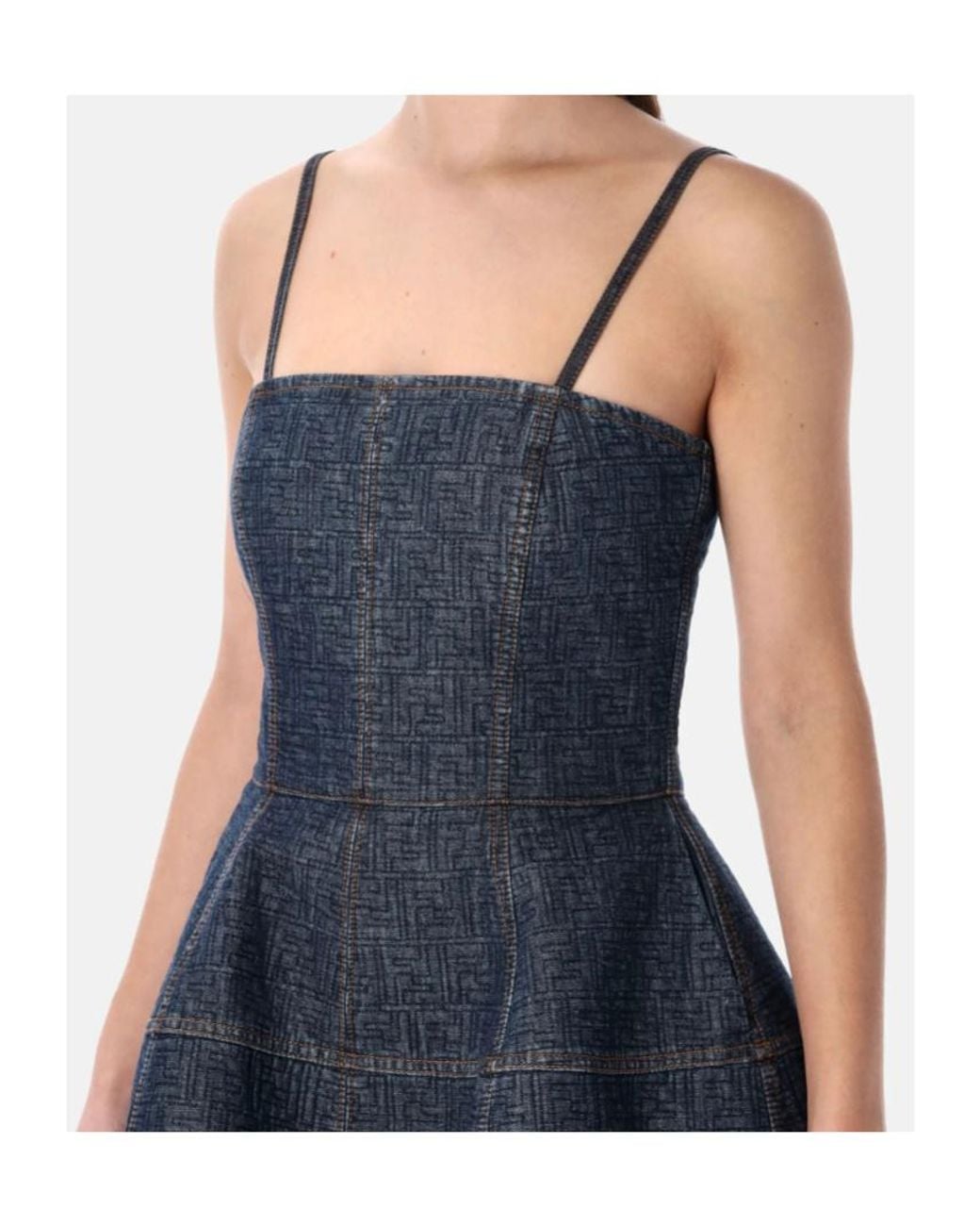 Fendi Blue Short Dresses