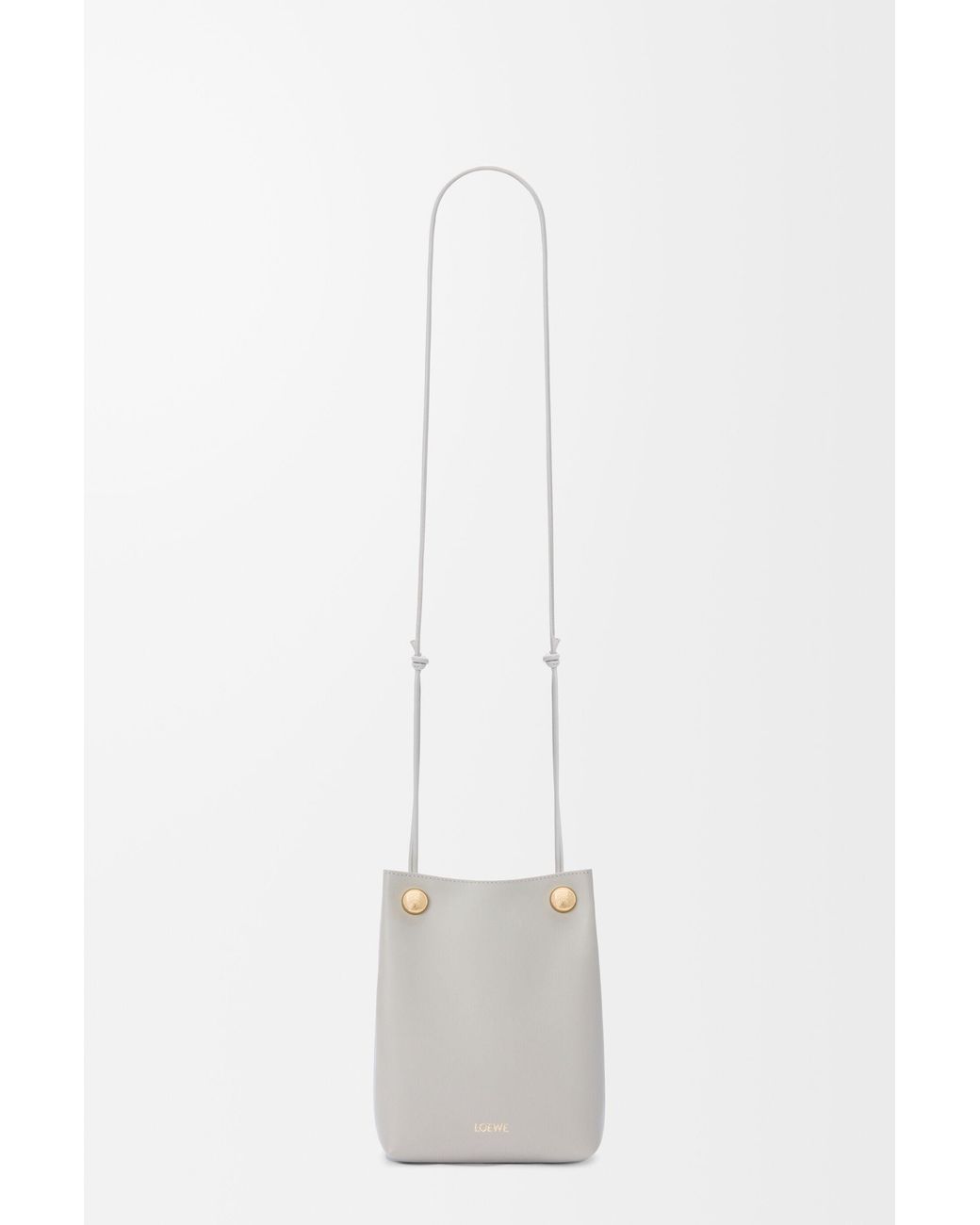 Loewe Gray Logo Shoulder Bag