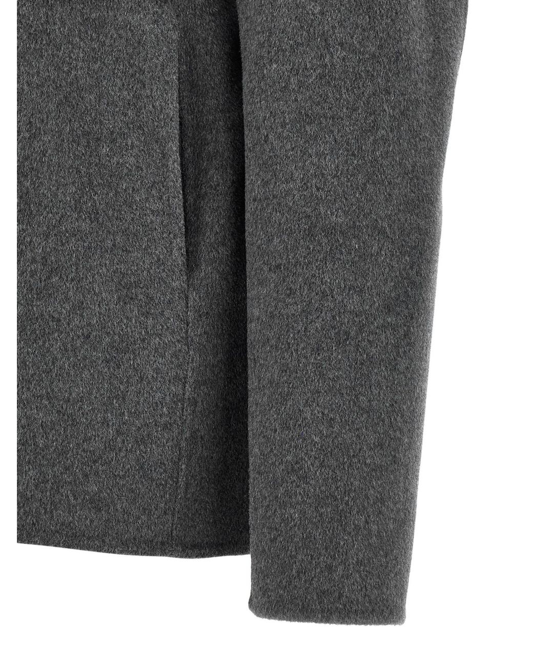 Giorgio Brato Gray Hooded Jacket for men
