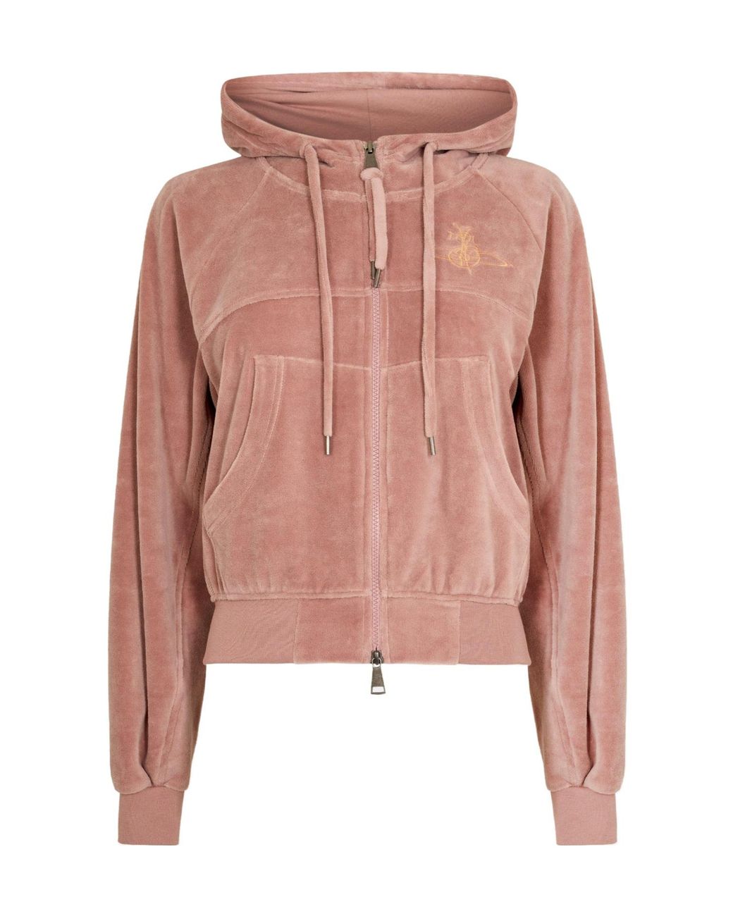 Vivienne Westwood Pink Zippered Hooded Sweatshirt