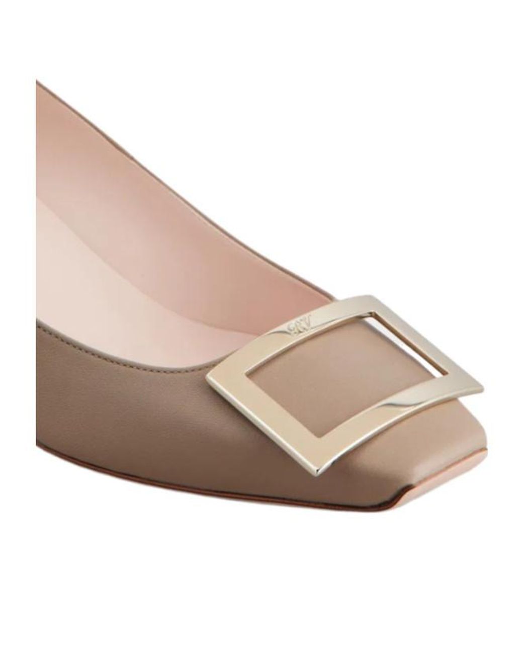 Roger Vivier Natural Square Toe Pumps