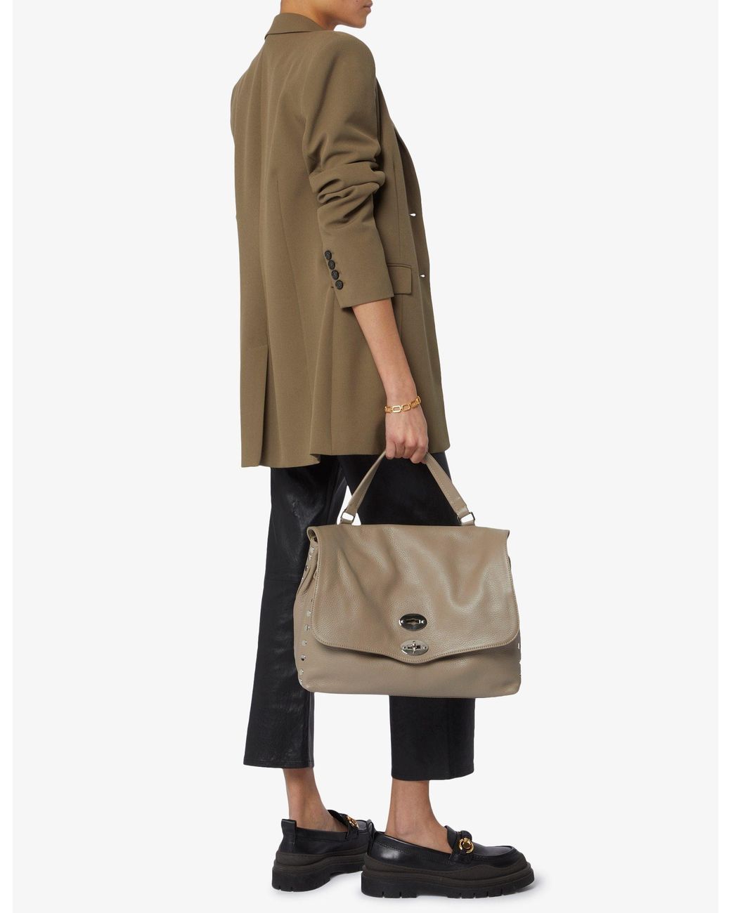 Zanellato Natural Logo Shoulder Bag