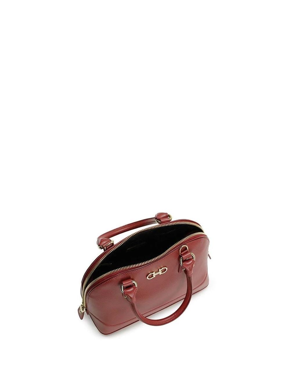Ferragamo Red Logo Handbag