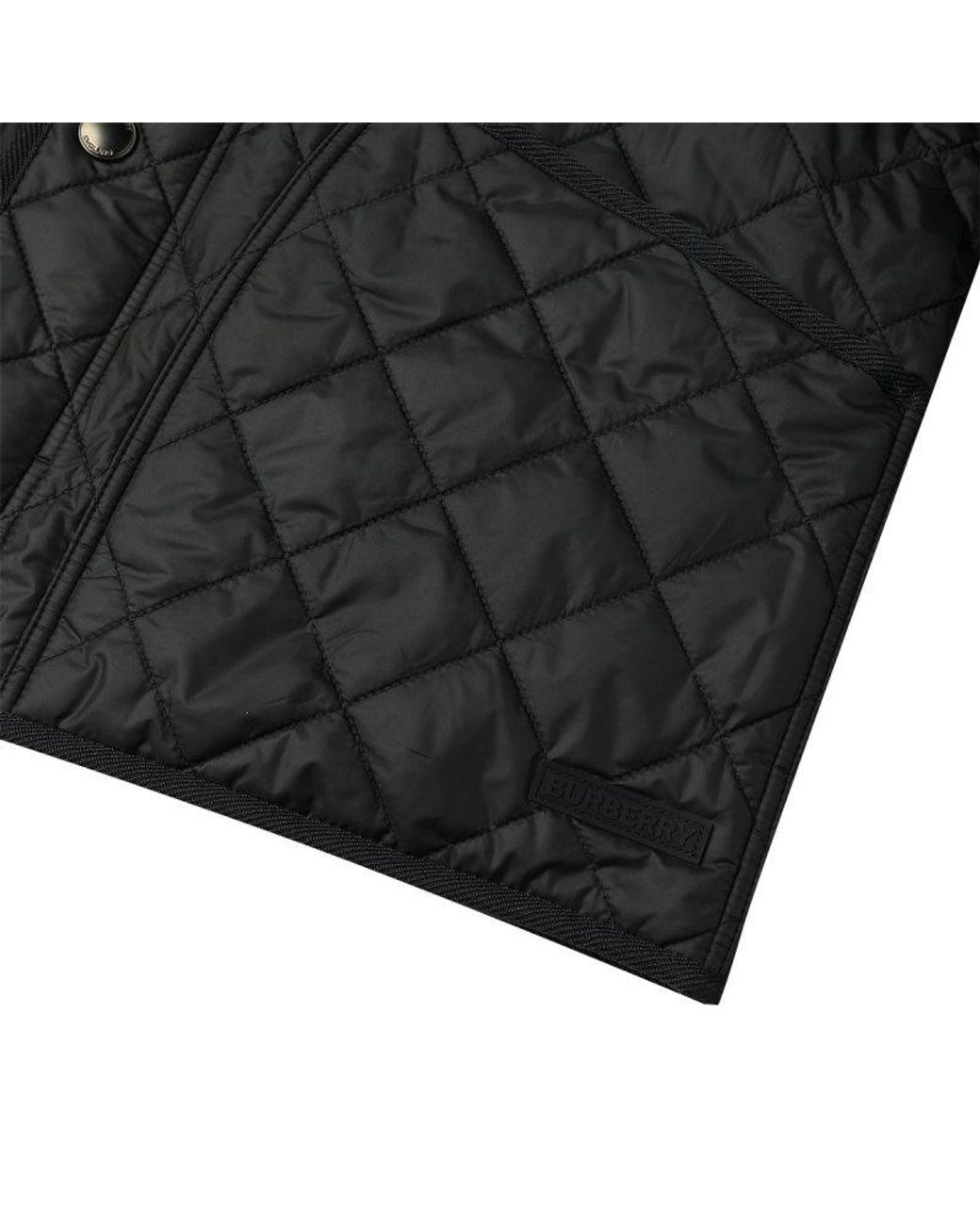 Burberry Black Long-Sleeved Cotton-Padded Jacket for men
