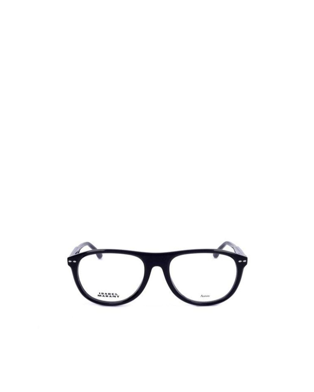 Isabel Marant White Pilot Frame Glasses