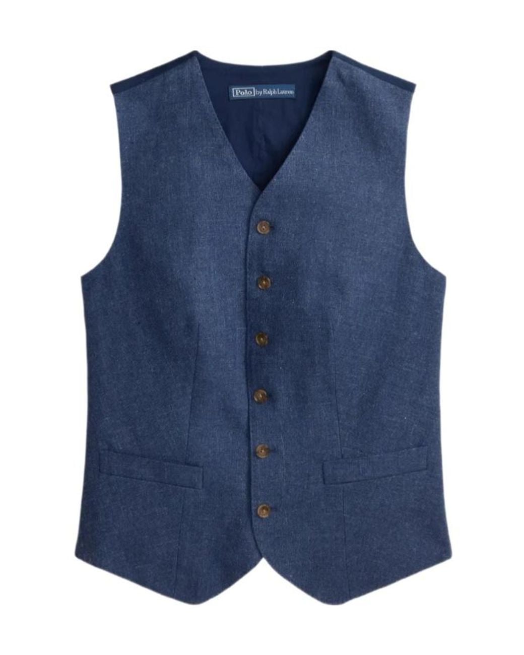 Polo Ralph Lauren Blue Buttoned Vest
