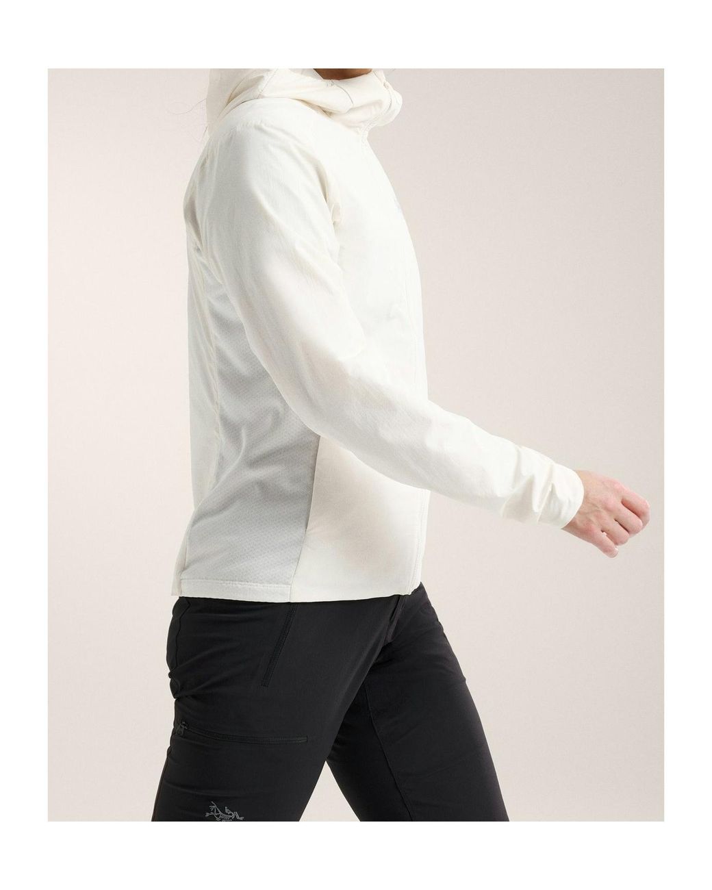 Arc'teryx White Atom Sl Hooded Jacket