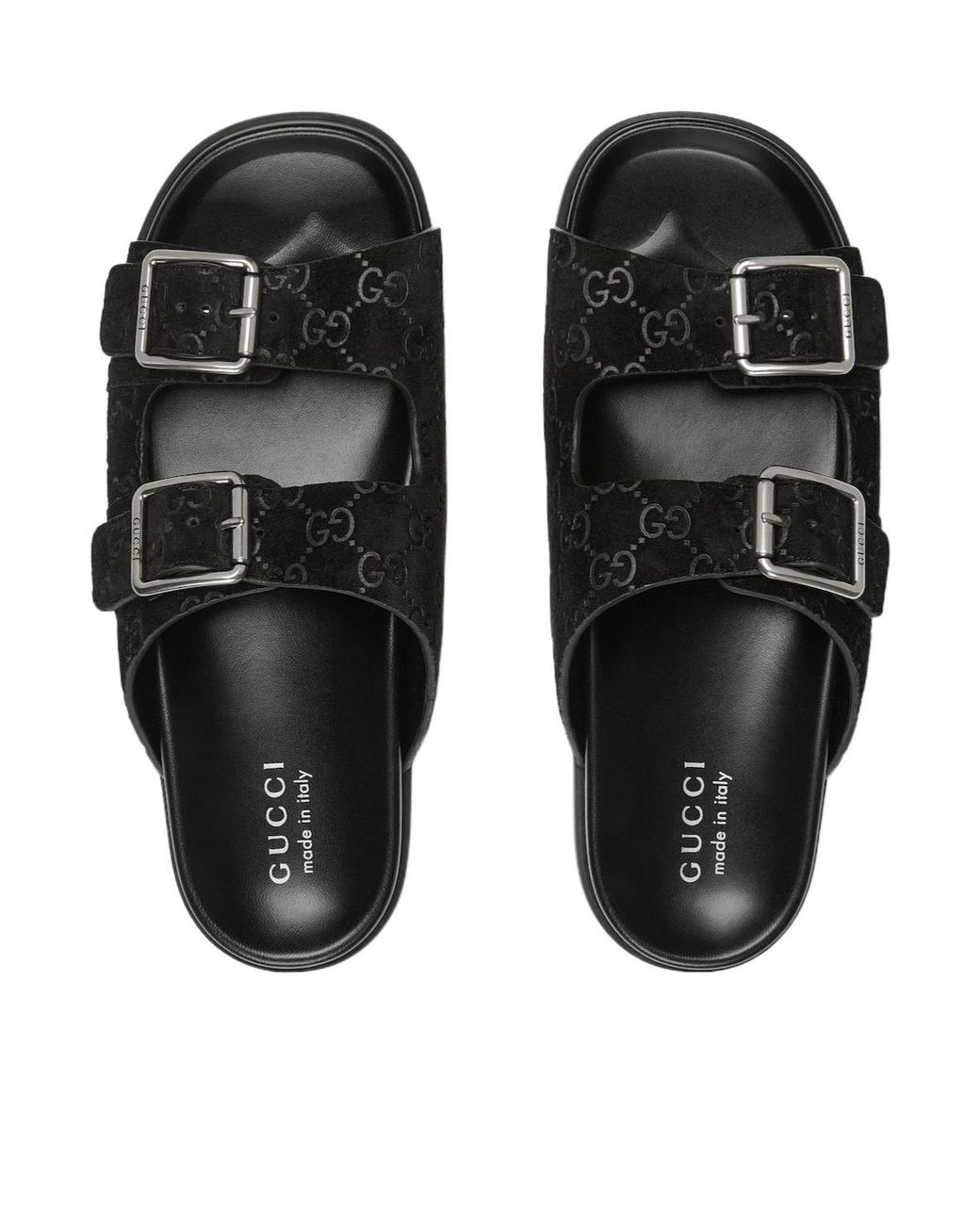 Gucci Black Slide Sandals for men