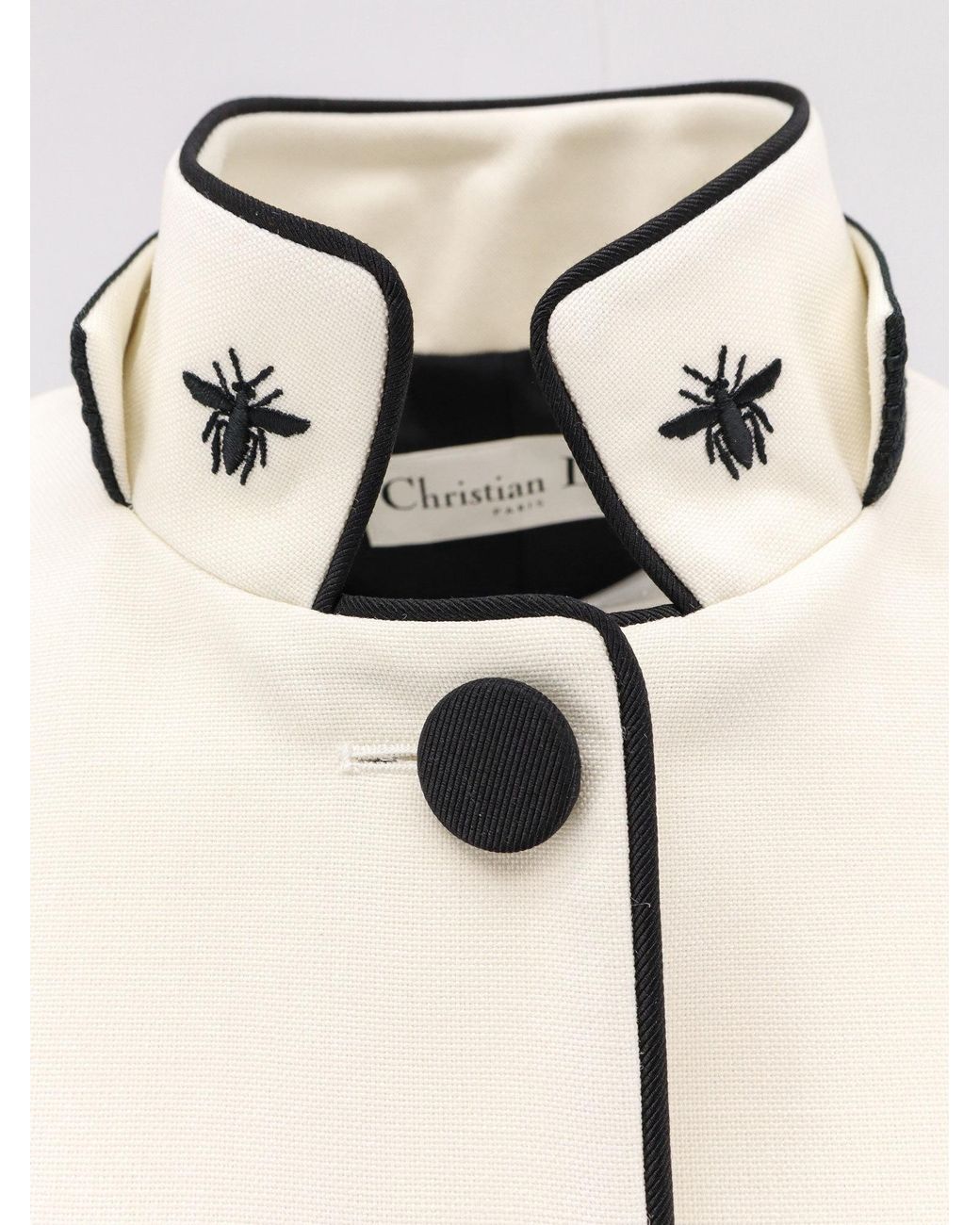 Dior White Cropped Jacket