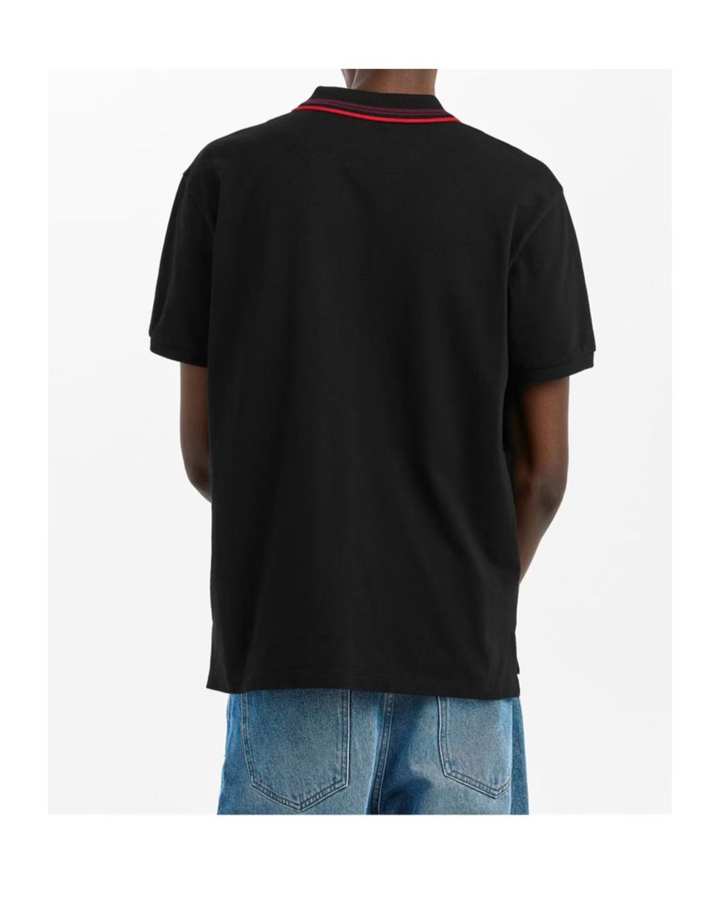 Vivienne Westwood Black Viv 2 Tip Polo Sn62 for men
