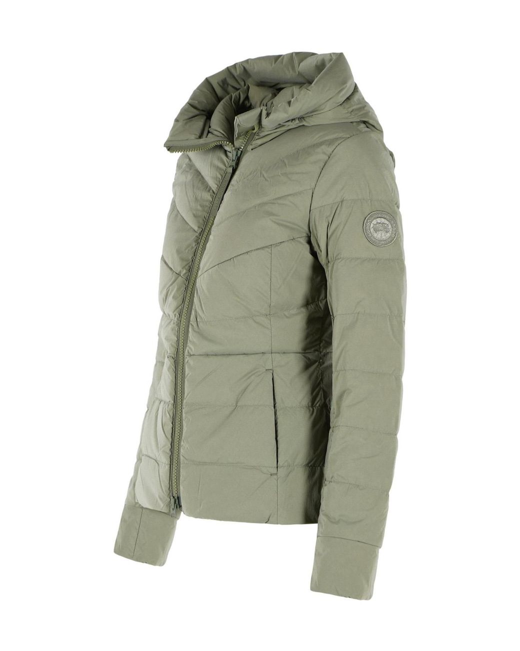 Canada Goose Green Clair Logo-Patch Jacket