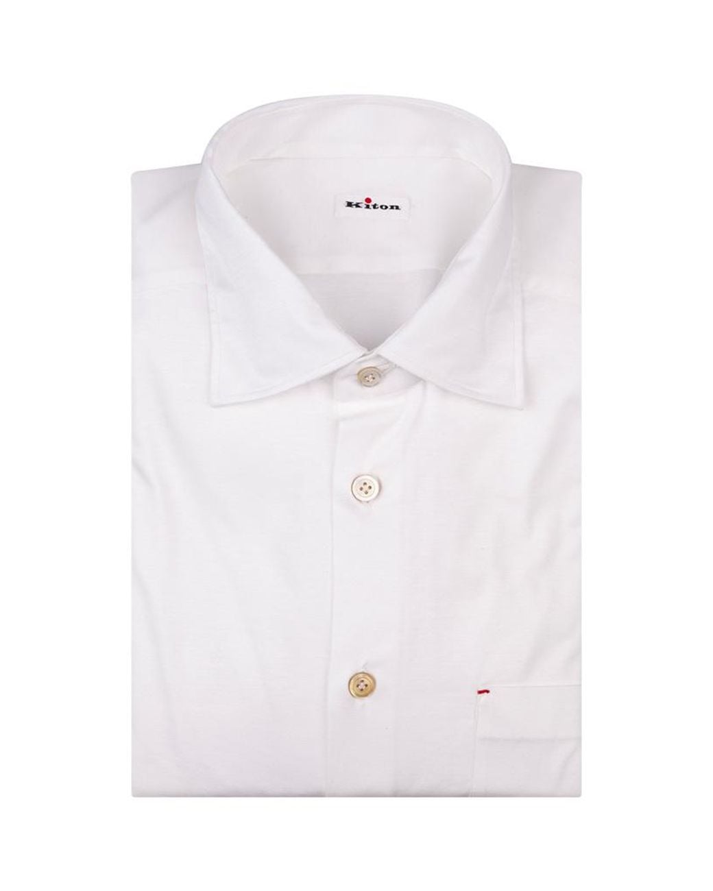 Kiton White Long Sleeve Casual Shirt for men