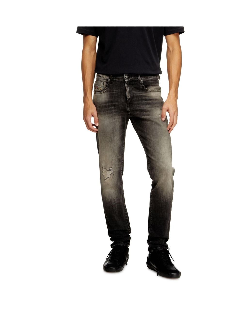 DIESEL Gray Slim Jeans for men