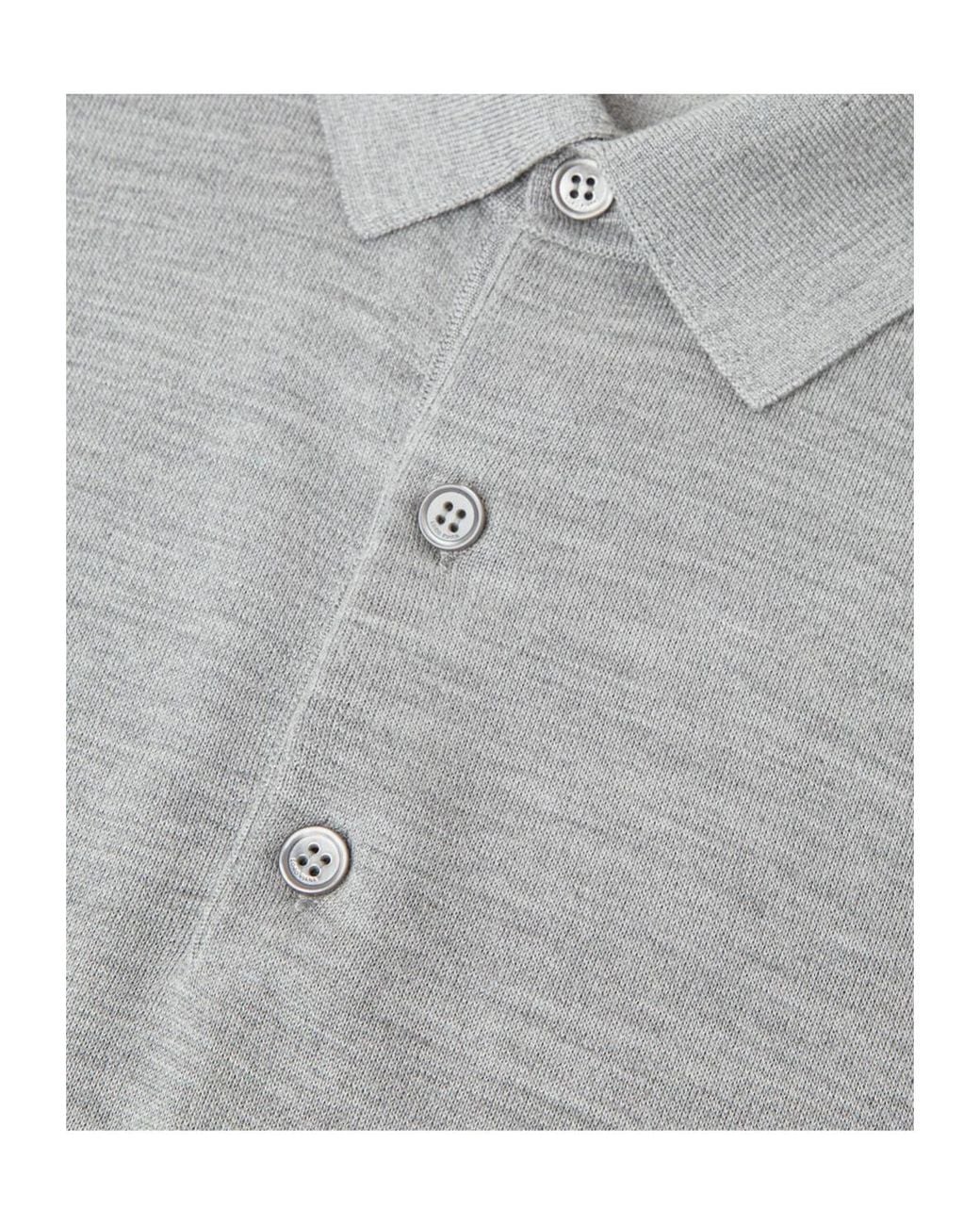 Loro Piana Gray Sottile Polo Shirt for men