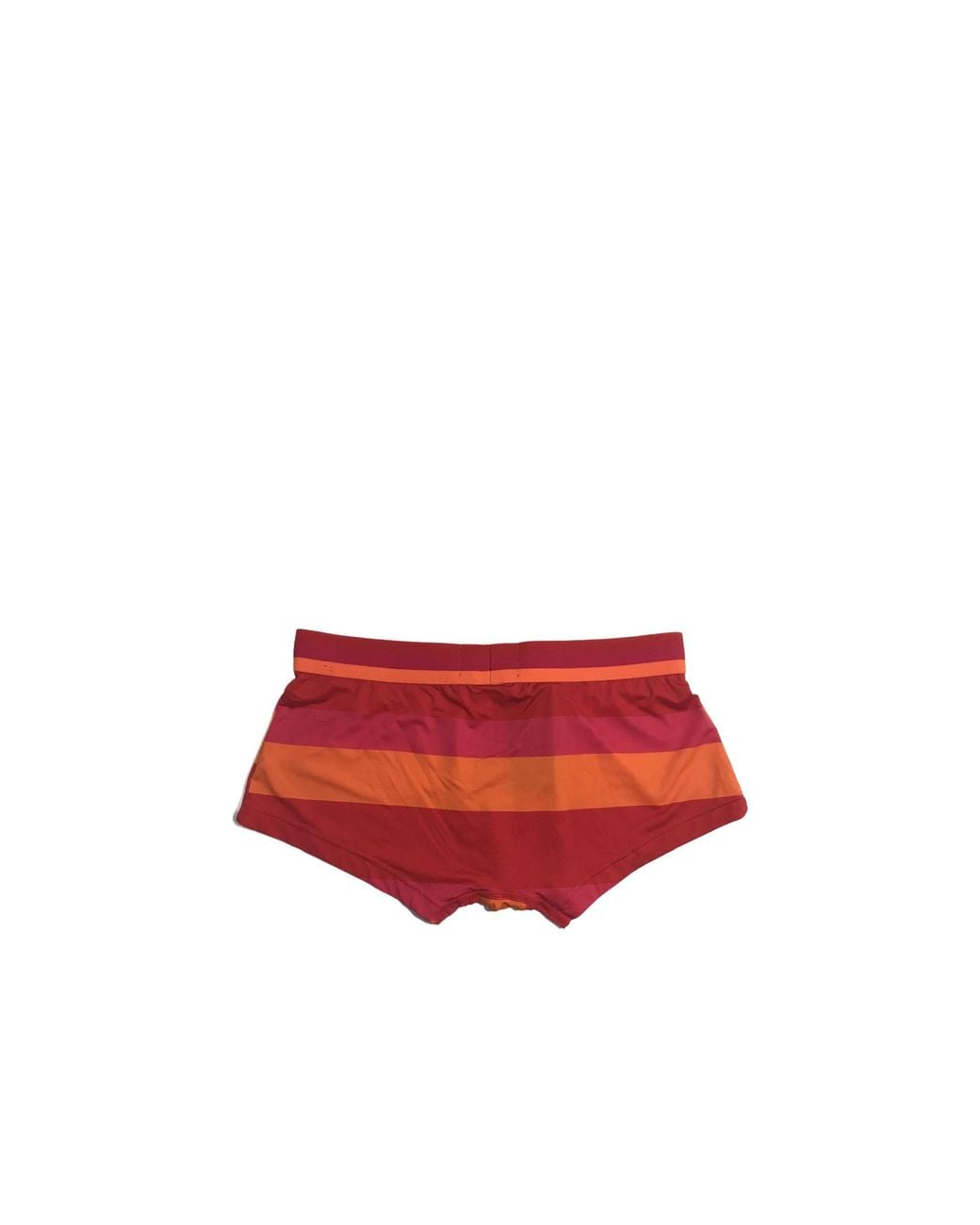 Emporio Armani Red Striped Logo Briefs