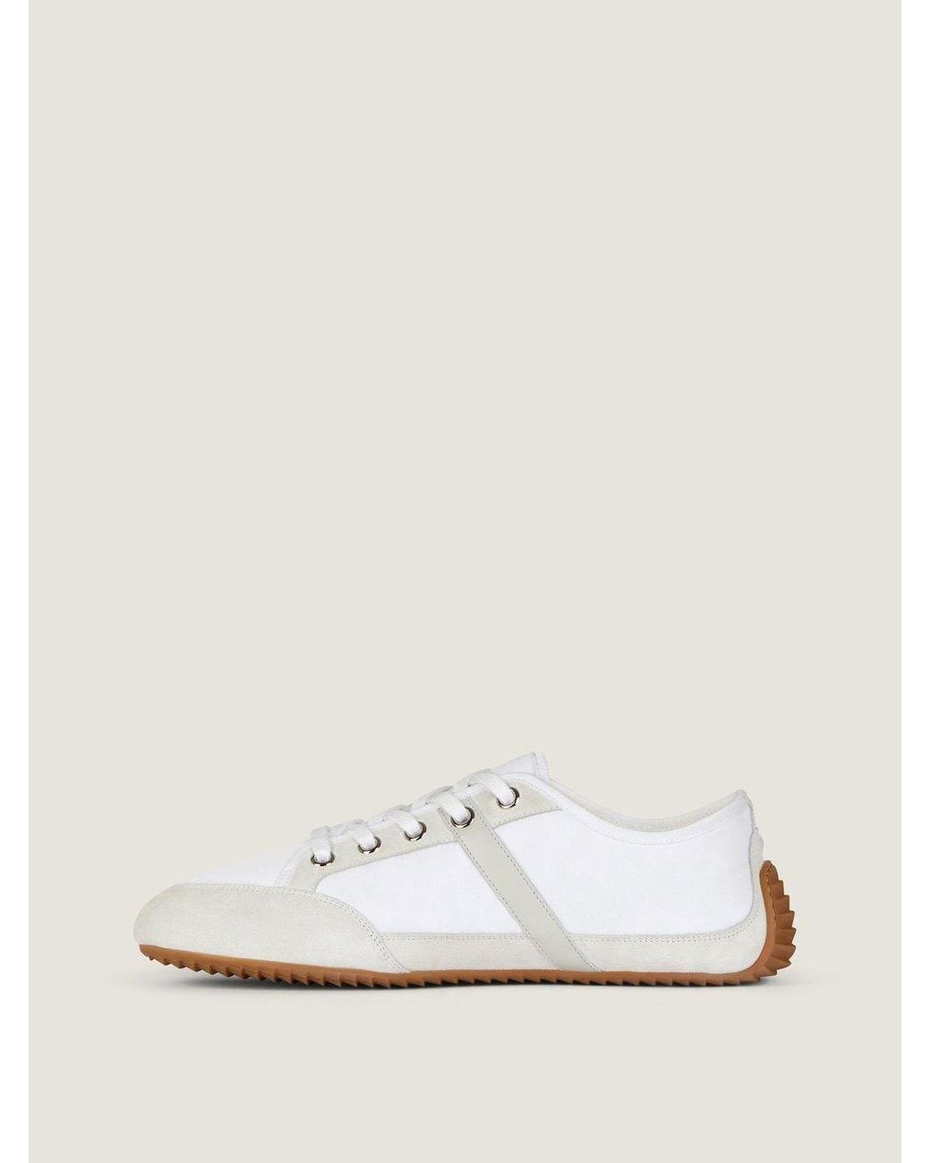 Givenchy White Lace-Up Slim Sneakers for men