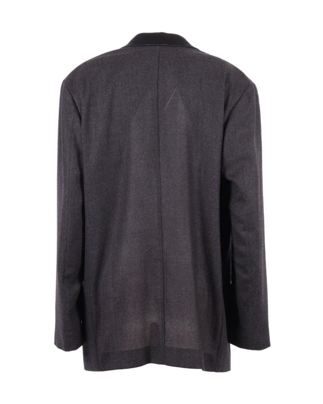 Alberta Ferretti Black Lightweight Double-Breasted Blazer