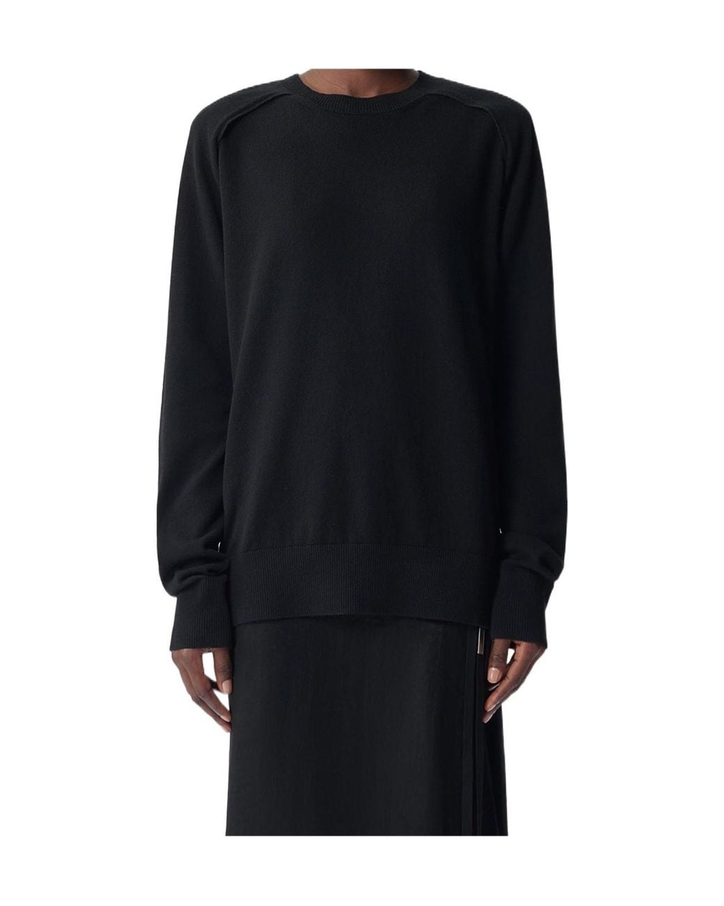 Ann Demeulemeester Blue Crew-Neck Sweatshirt