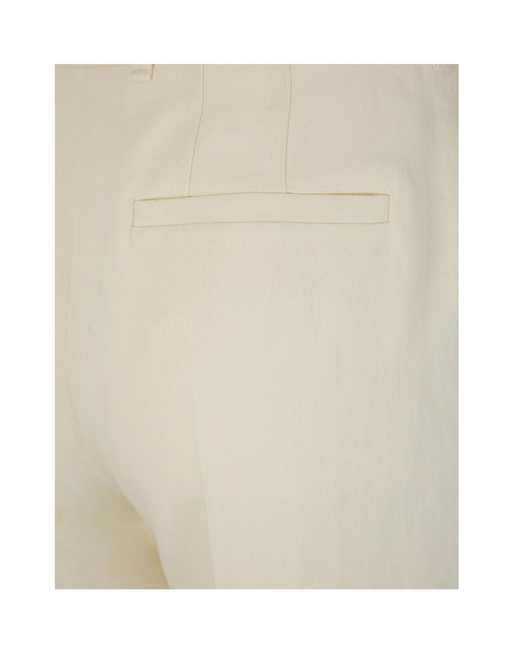 Chloé White Chloé Wide-Leg Tailored Trousers