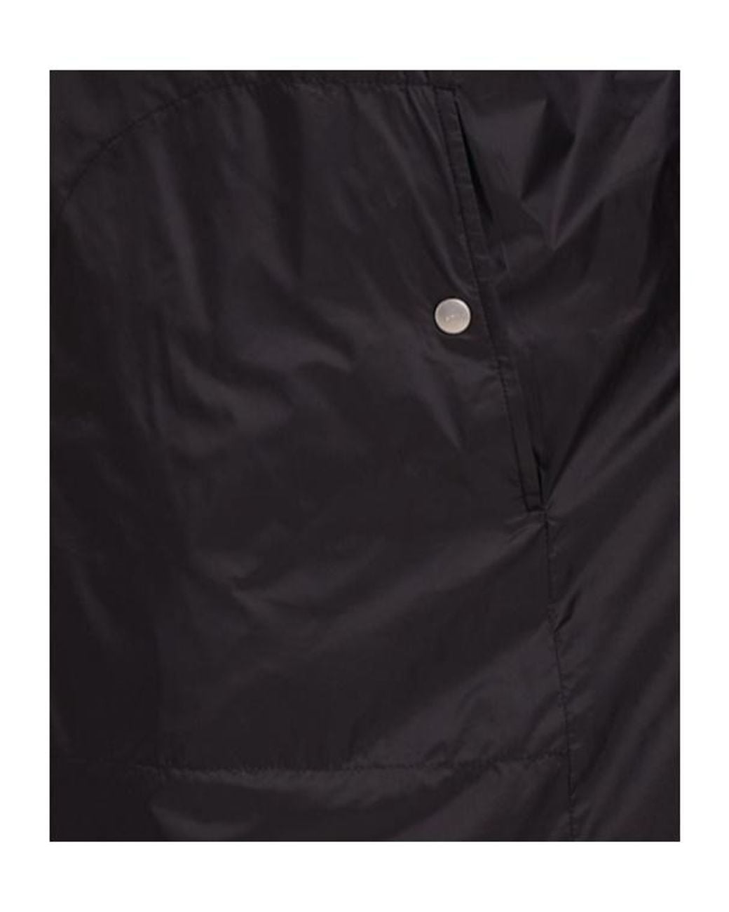 Rick Owens Black Sealed Long Windbreaker Coat for men