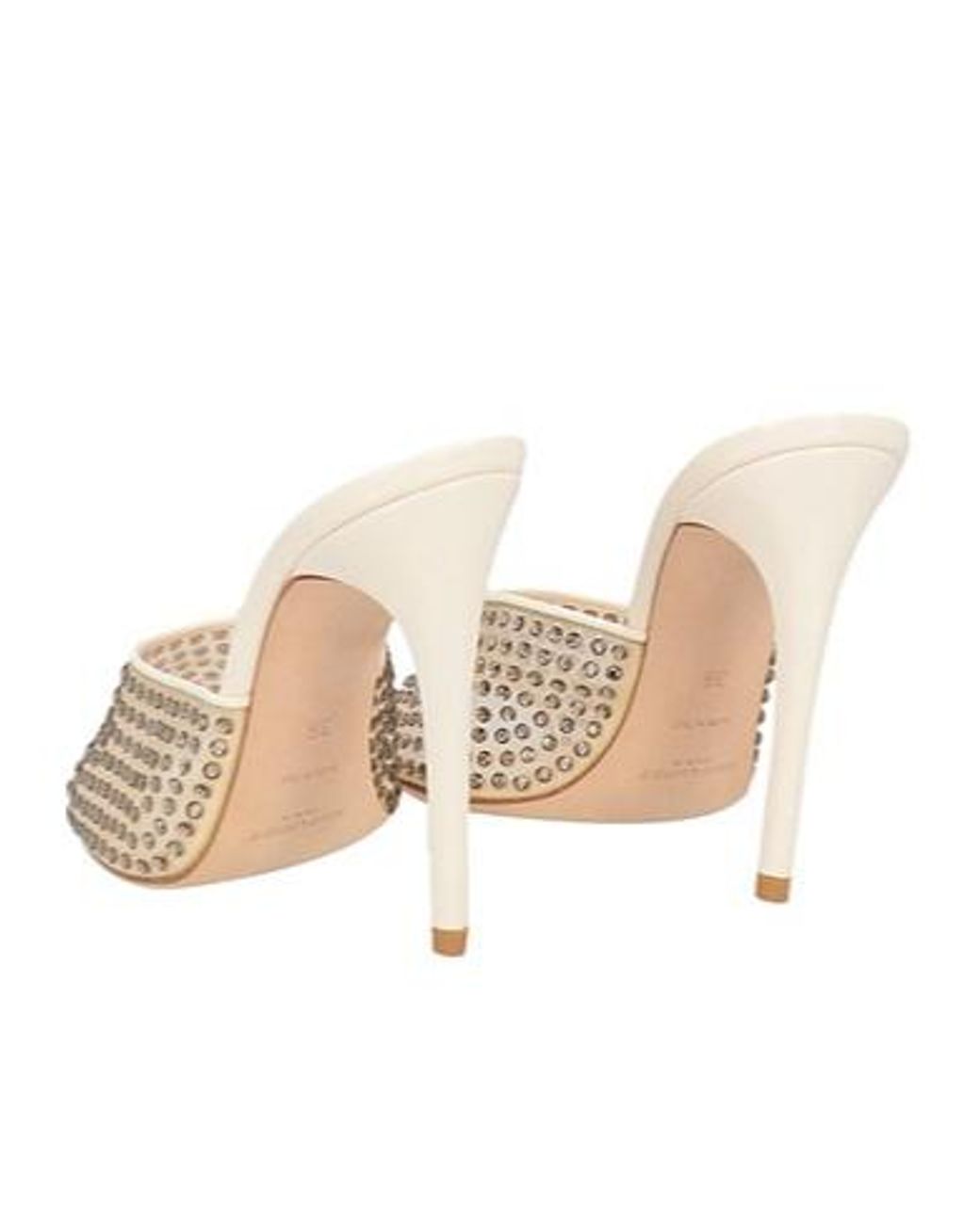 Saint Laurent Natural Simple High-Heeled Sandals