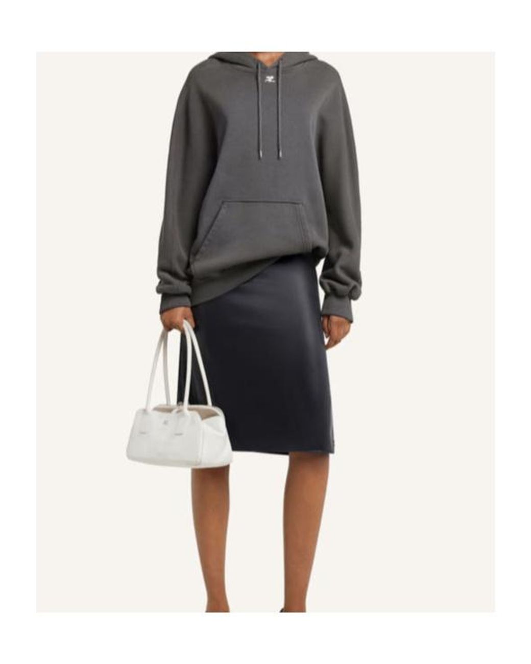 Courreges Gray Courrèges Oversized Hoodie for men
