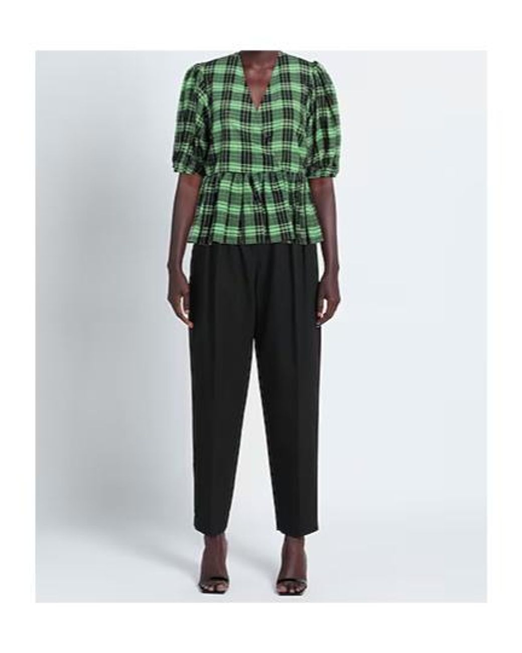 Ganni Green Tops