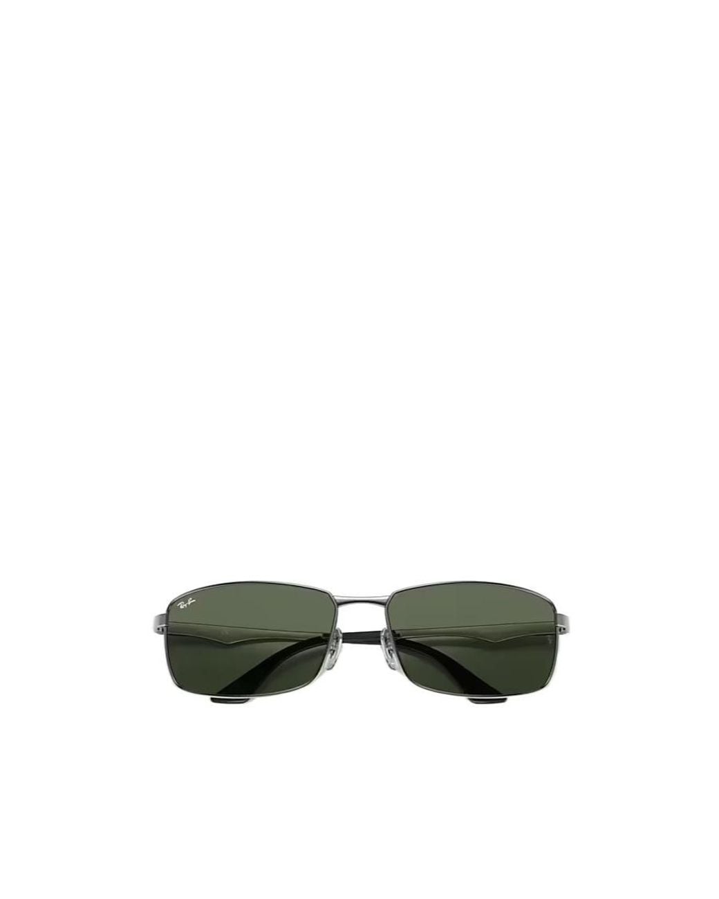 Ray-Ban Green Rb3498 Rectangular Frame Polarised Sunglasses for men