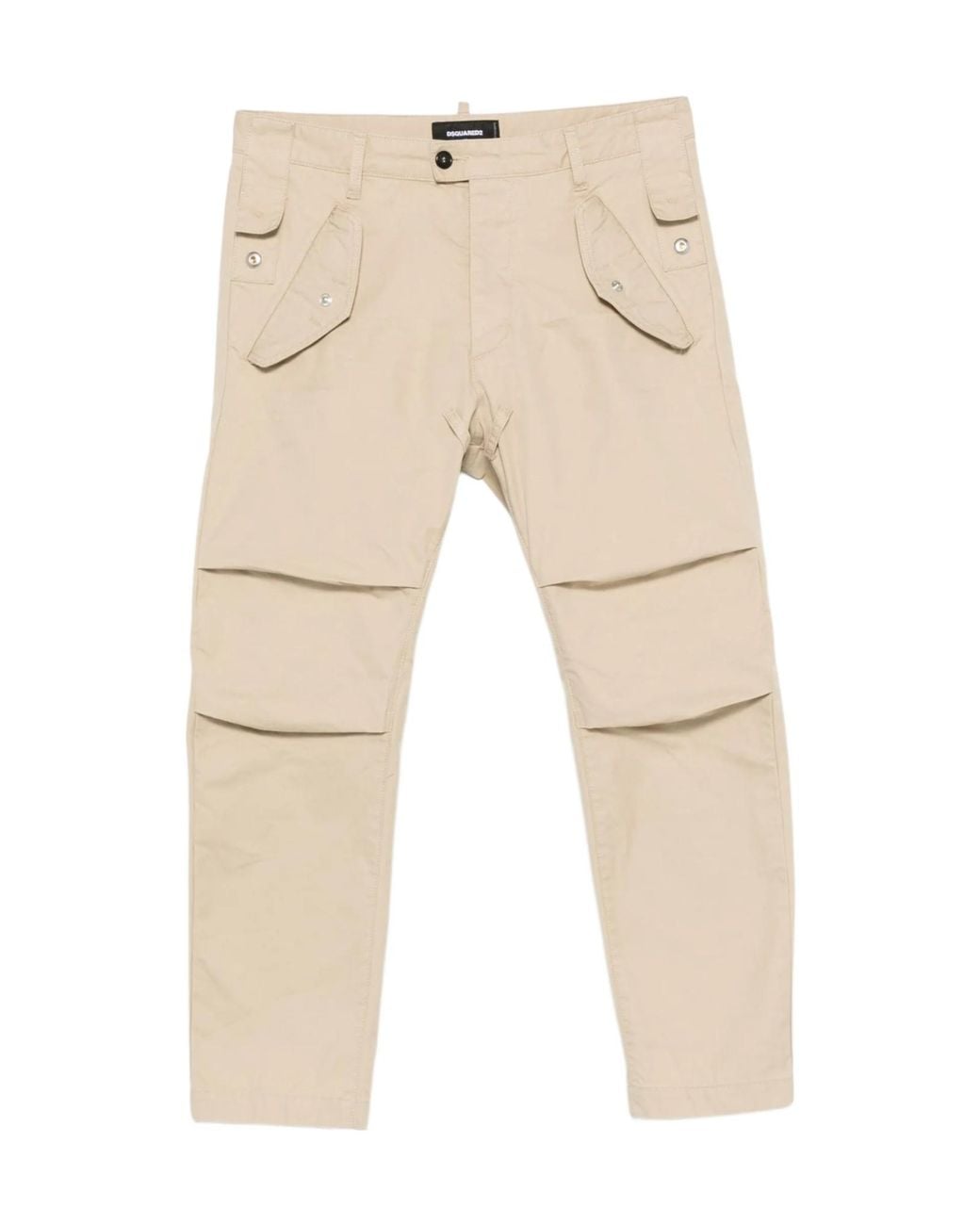 DSquared² Natural Flap-Pocket Trousers for men