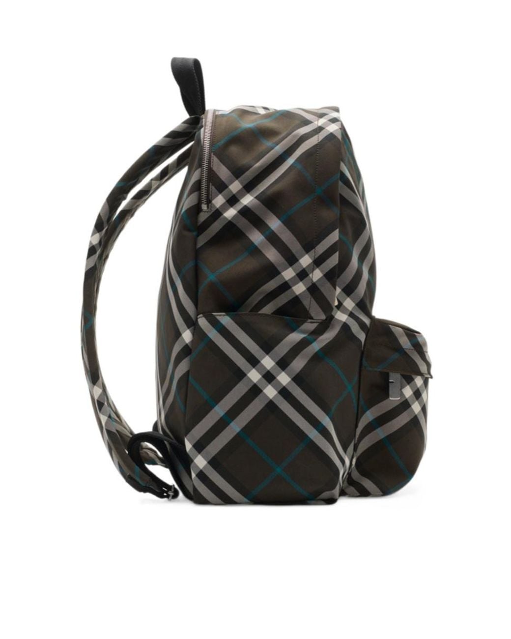 Burberry Black Vintage Check Backpack for men