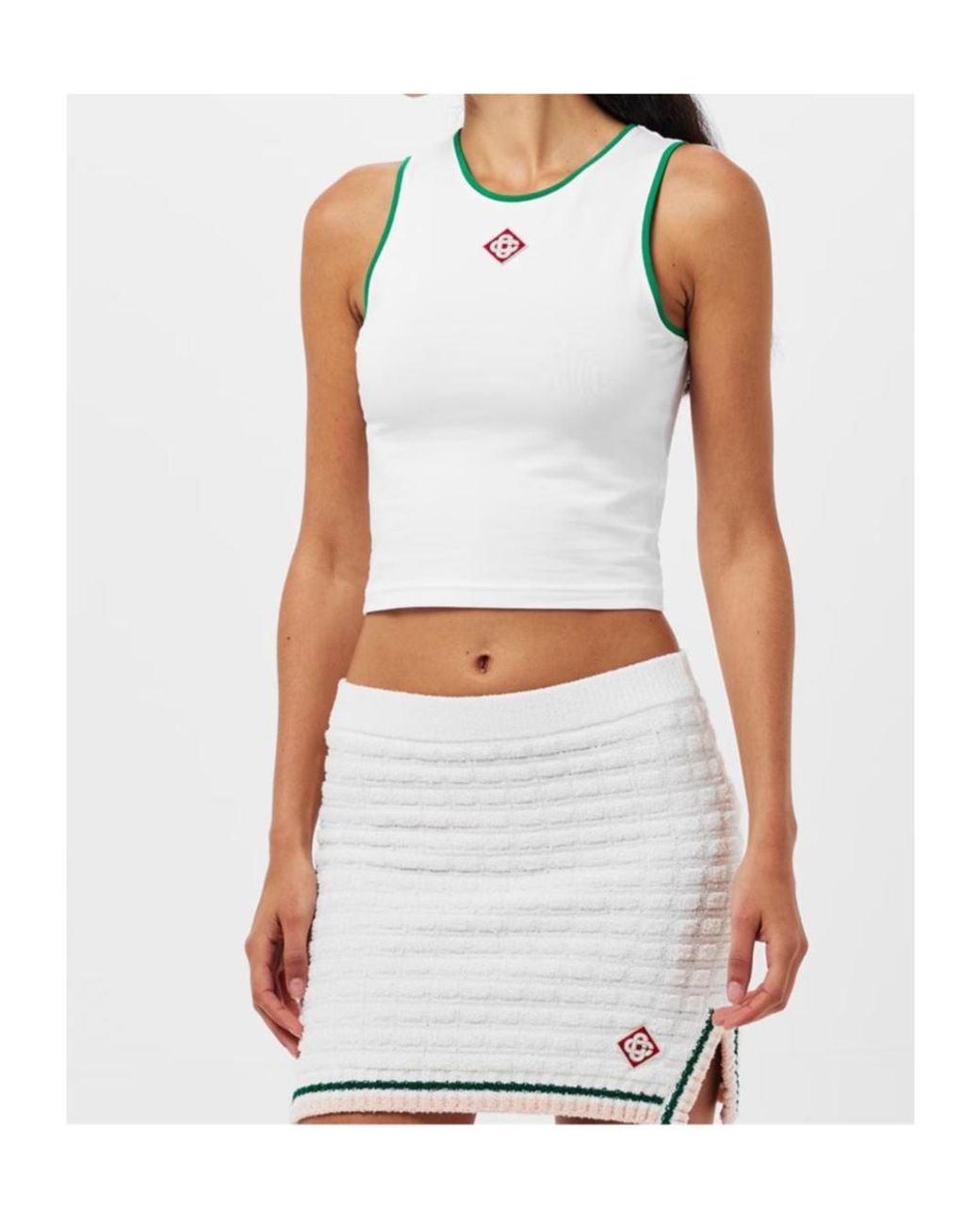 Casablanca White Logo Patch Vest