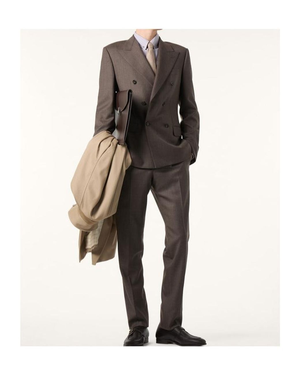 Loro Piana Brown International Suit for men