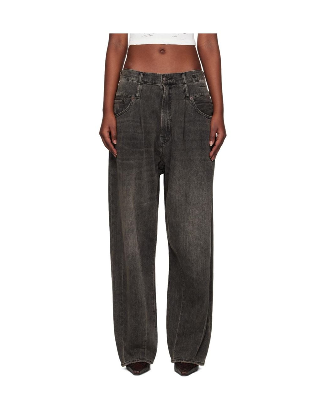 R13 Multicolor Logo Patch Damon Jeans